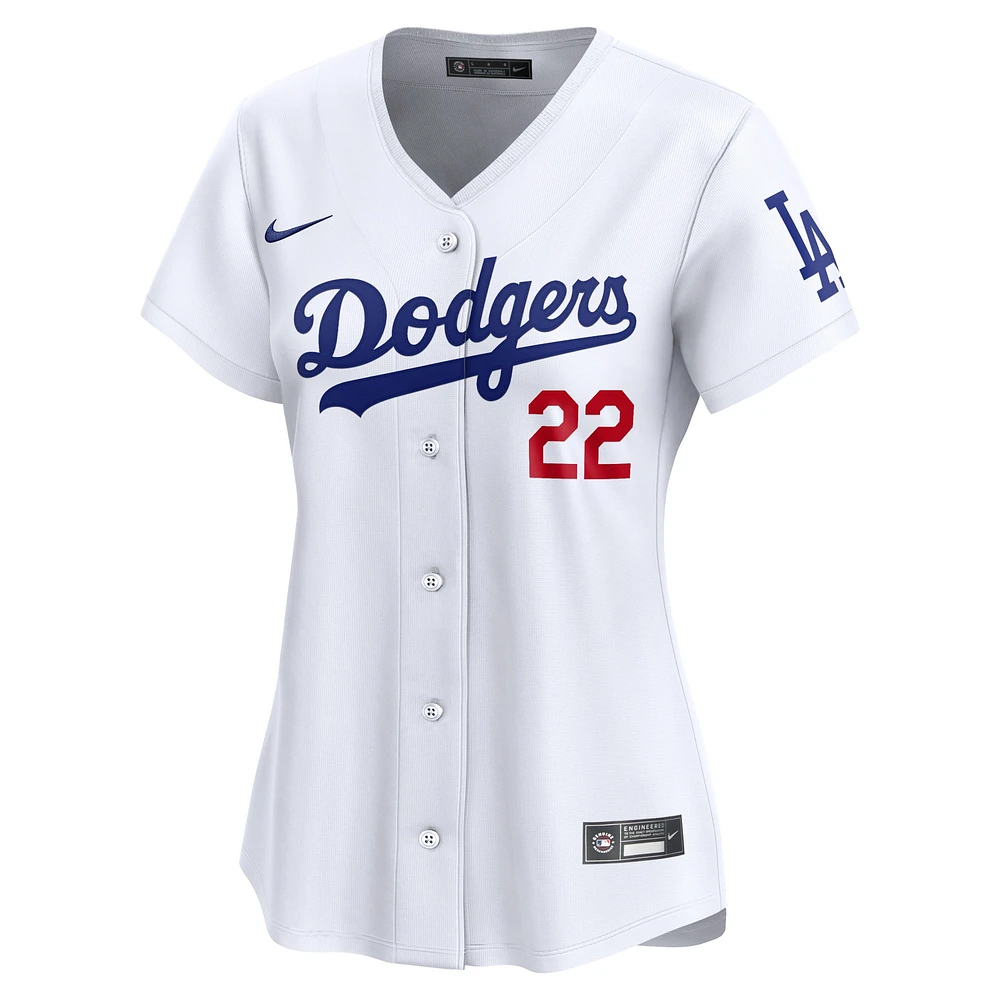 Women's Nike Clayton Kershaw White Los Angeles Dodgers Home Limited Player Jersey