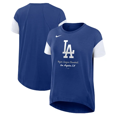 T-shirt fluide Nike Royal Los Angeles Dodgers pour femme