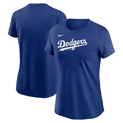 T-shirt Nike Royal Los Angeles Dodgers Fuse pour femme