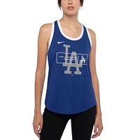 Women's Nike Royal Los Angeles Dodgers X-Ray Racerback Performance Tank Top