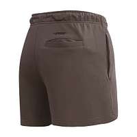 Women's Pro Standard Brown Los Angeles Dodgers Neutral Fleece Shorts