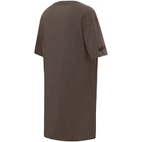 Women's Pro Standard Brown Los Angeles Dodgers Neutral T-Shirt Dress