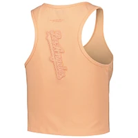 Women's Pro Standard Orange Los Angeles Dodgers Neutral Fitted Racerback Tank Top
