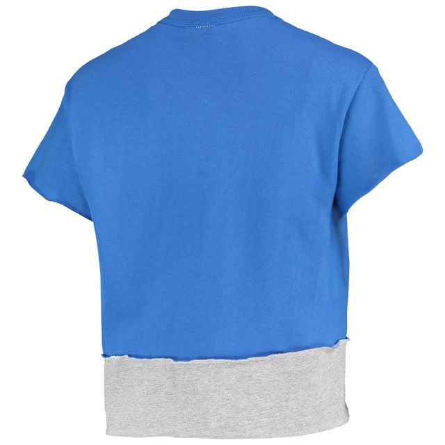 T-shirt court Refried Apparel Royal Los Angeles Dodgers pour femme