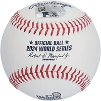 Yoshinobu Yamamoto Los Angeles Dodgers Autographed 2024 World Series Logo Baseball