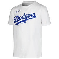 T-shirt blanc avec nom et numéro de joueur des Dodgers Los Angeles Chris Taylor Nike pour jeune