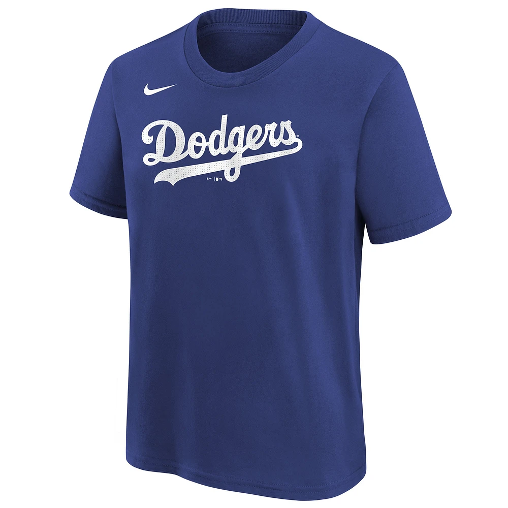 Youth Nike Shohei Ohtani Royal Los Angeles Dodgers Name & Number T-Shirt
