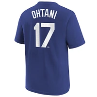Youth Nike Shohei Ohtani Royal Los Angeles Dodgers Name & Number T-Shirt