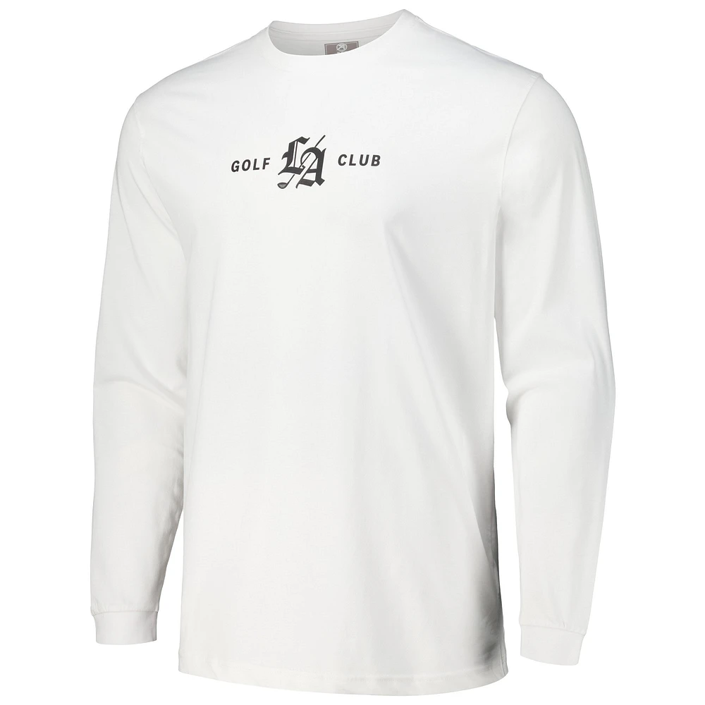 Men's Ahead White Los Angeles Golf Club Berkley Long Sleeve T-Shirt