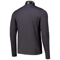 Men's Greyson Clothiers Heather Black Los Angeles Golf Club Guide Sport Performance Quarter-Zip Pullover
