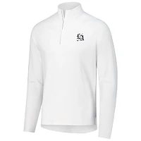 Men's johnnie-O White Los Angeles Golf Club Baird Performance Quarter-Zip Top