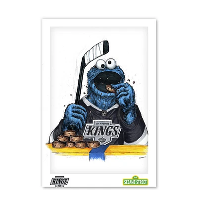 Cookie Monster Los Angeles Kings 11" x 17" Sesame Street Poster Print