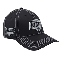 Men's Starter  Black Los Angeles Kings Sphere II Curved Starfit Adjustable Hat