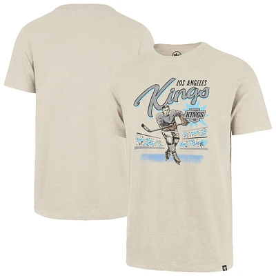 T-shirt de hockey Golden Age Scrum pour homme '47 Natural Los Angeles Kings