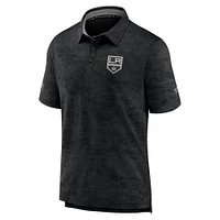 Men's Black Los Angeles Kings Authentic Pro Rink Polo