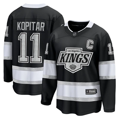 Maillot de joueur à domicile Premier Breakaway Los Angeles Kings Fanatics Anze Kopitar noir pour homme