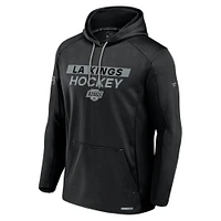 Men's Fanatics  Black Los Angeles Kings Authentic Pro Rink Fleece Pullover Hoodie