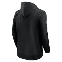 Men's Fanatics  Black Los Angeles Kings Authentic Pro Rink Fleece Pullover Hoodie