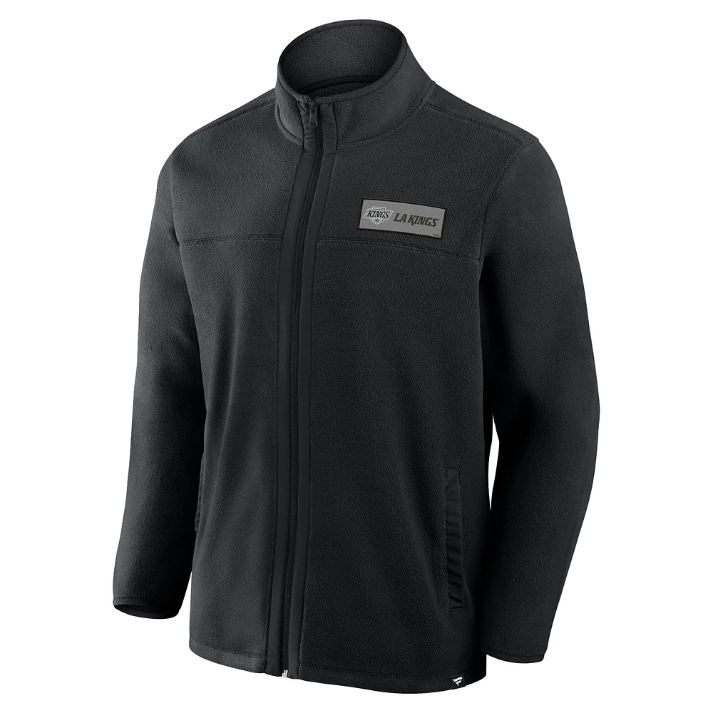 Men's Fanatics Black Los Angeles Kings Home Ice Fleece Full-Zip Jacket