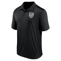 Men's Fanatics  Black Los Angeles Kings Left Side Block Polo