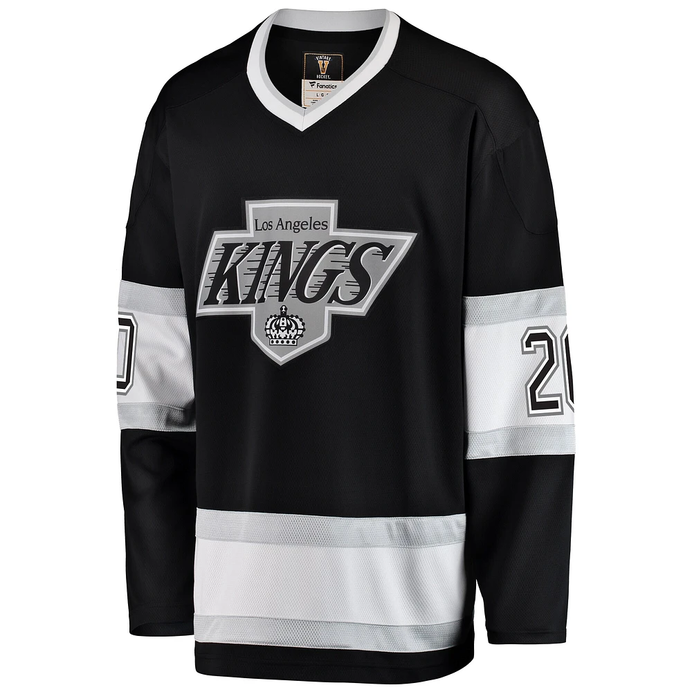 Men's Fanatics Luc Robitaille Black Los Angeles Kings Premier Breakaway Retired Player Jersey