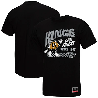 T-shirt noir pour homme Mitchell & Ness avec motif de nourriture locale des Kings Los Angeles