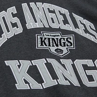 Men's Mitchell & Ness Charcoal Los Angeles Kings Playoff Win Fleece Pullover Sweatshirt