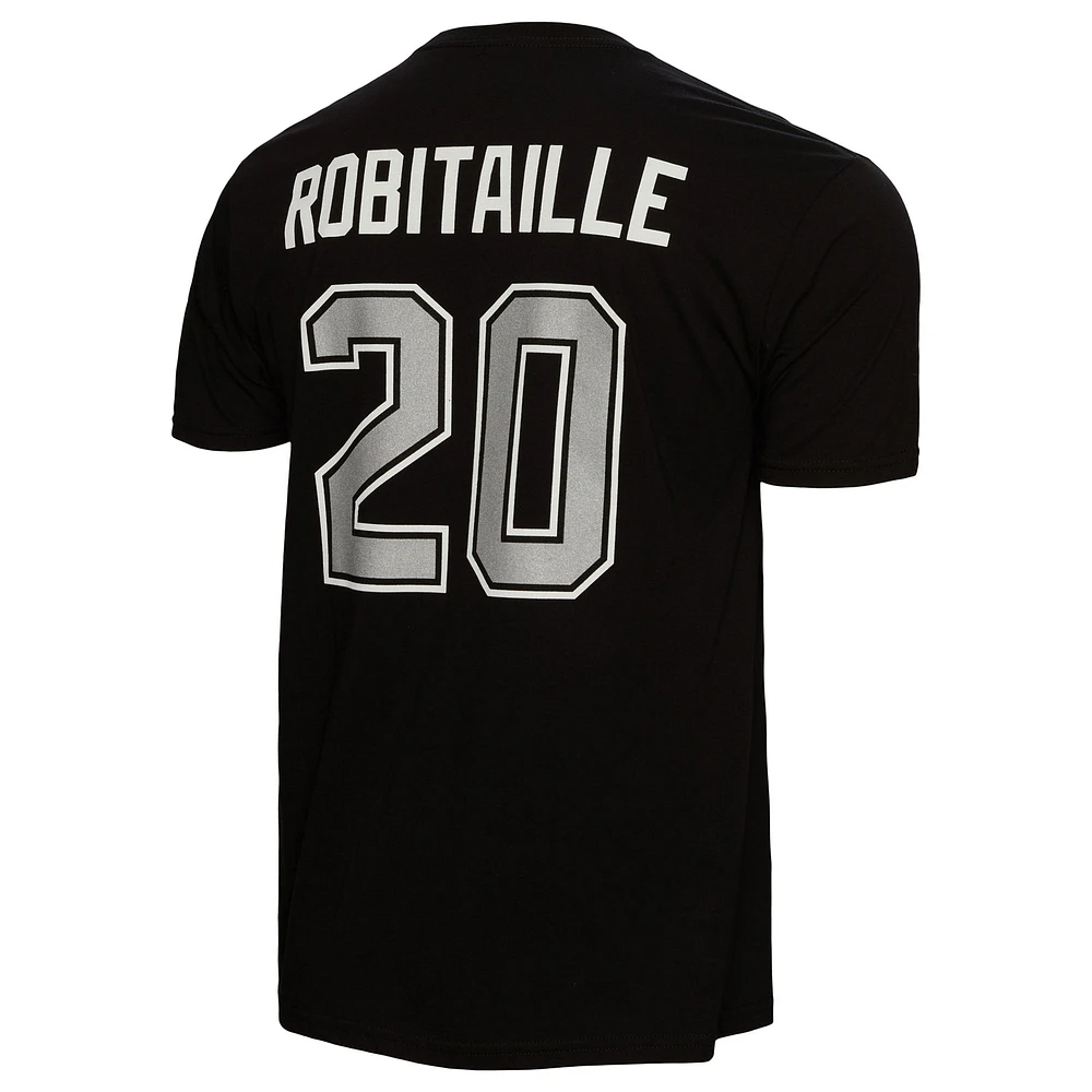 Men's Mitchell & Ness Luc Robitaille Black Los Angeles Kings  Name Number T-Shirt