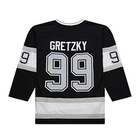 Men's Mitchell & Ness Wayne Gretzky Black Los Angeles Kings Big Tall 1992/93 Blue Line 2.0 Jersey
