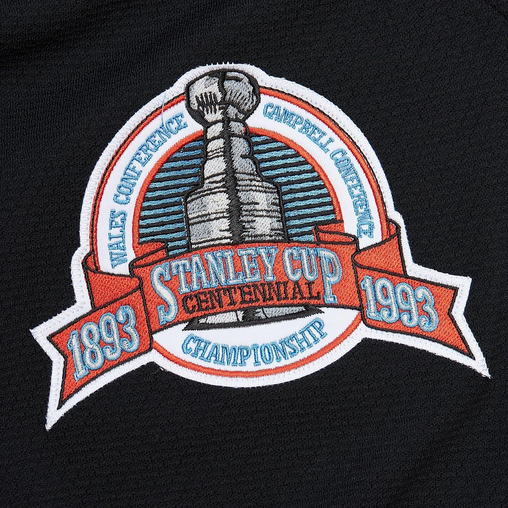 Men's Mitchell & Ness Wayne Gretzky Black Los Angeles Kings Big Tall 1992/93 Blue Line 2.0 Jersey
