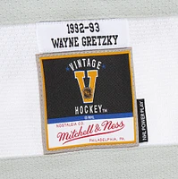 Men's Mitchell & Ness Wayne Gretzky Black Los Angeles Kings Big Tall 1992/93 Blue Line 2.0 Jersey