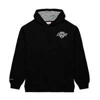 Men's Mitchell & Ness Wayne Gretzky Black Los Angeles Kings Premium Name Number Fleece Pullover Sweatshirt