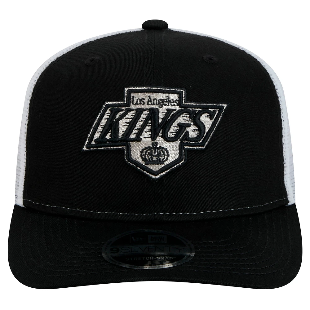 Casquette camionneur extensible 9SEVENTY Los Angeles Kings noire New Era pour homme