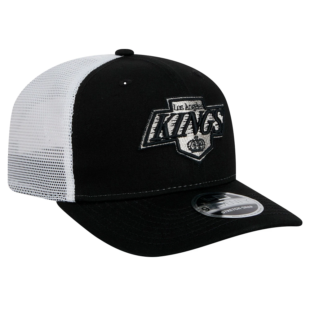 Casquette camionneur extensible 9SEVENTY Los Angeles Kings noire New Era pour homme