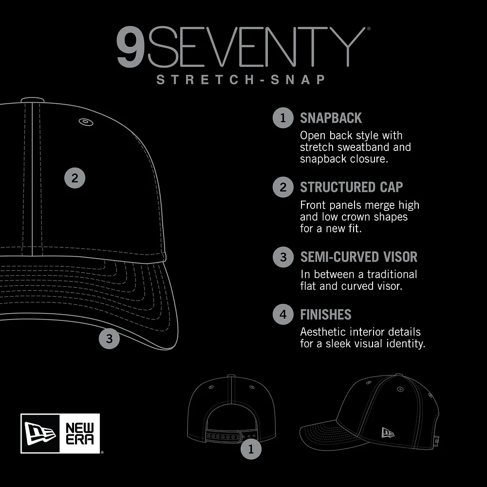 Casquette camionneur extensible 9SEVENTY Los Angeles Kings noire New Era pour homme
