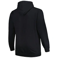 Men's Profile Black Los Angeles Kings Big & Tall Arch Over Logo Pullover Hoodie