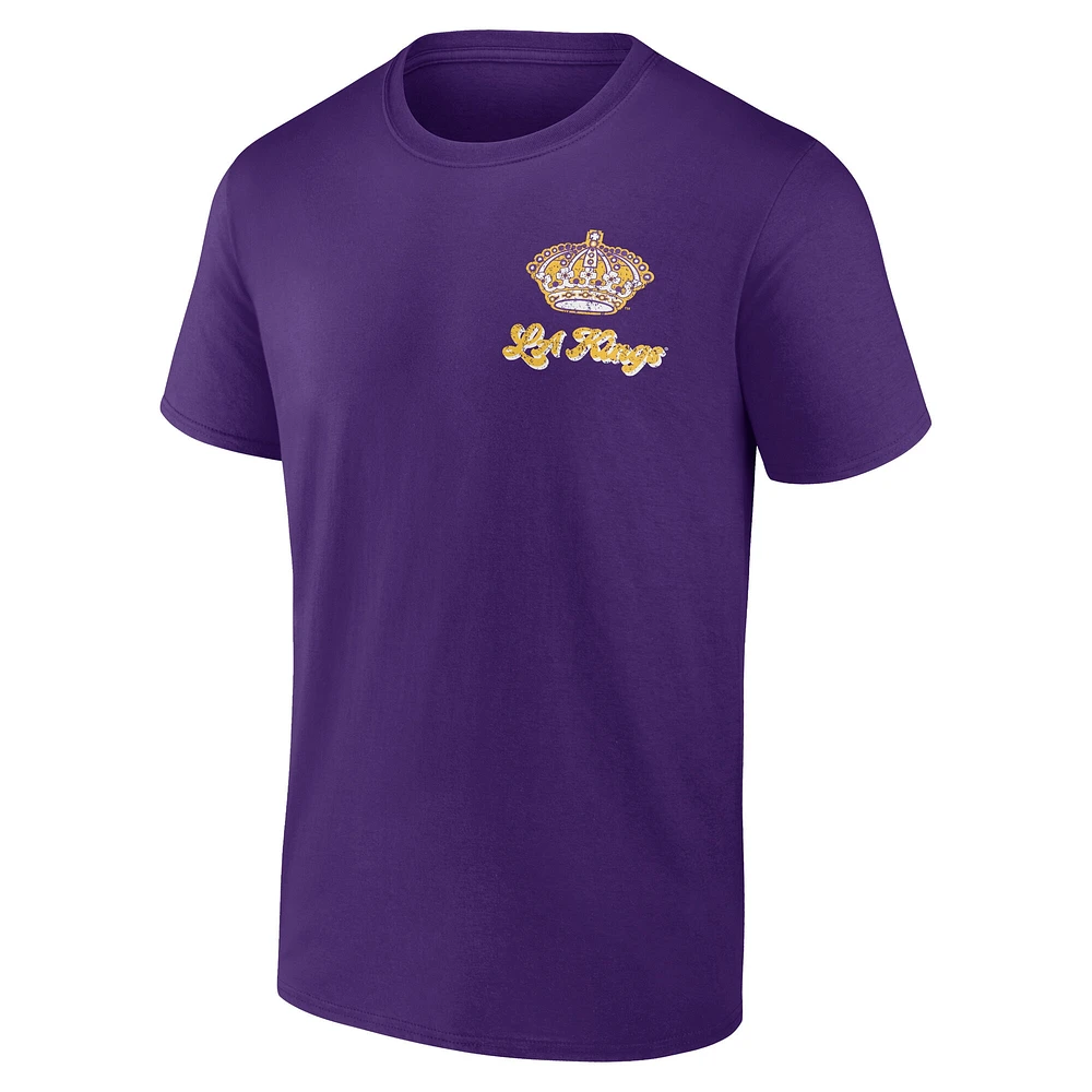 T-shirt violet pour homme Los Angeles Kings Never Over