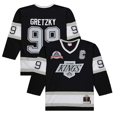 Maillot de jeu puissance Wayne Gretzky pour homme, noir, Los Angeles Kings 1992-93