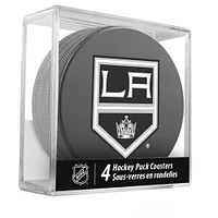 The Sports Vault Los Angeles Kings Four-Piece Puck Coaster Set
