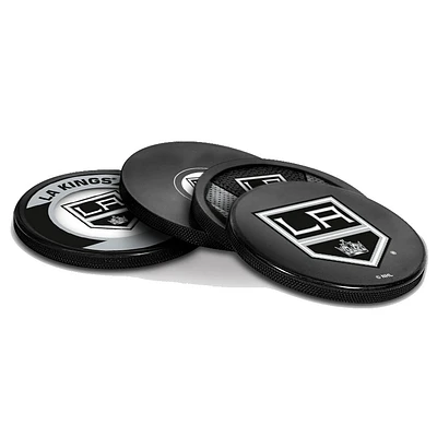 The Sports Vault Los Angeles Kings Four-Piece Puck Coaster Set