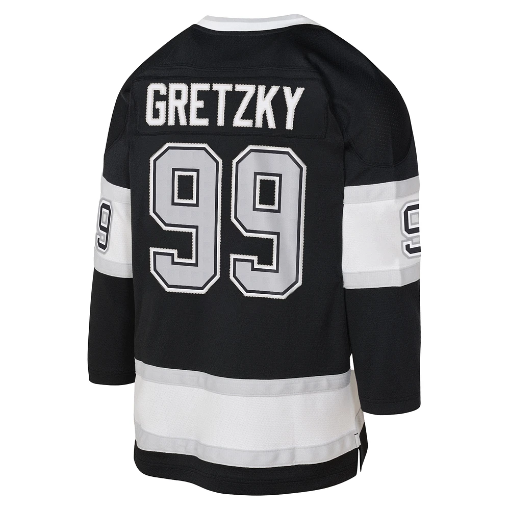 Toddler Mitchell & Ness Wayne Gretzky Black Los Angeles Kings 1992/93 Blue Line 2.0 Player Jersey
