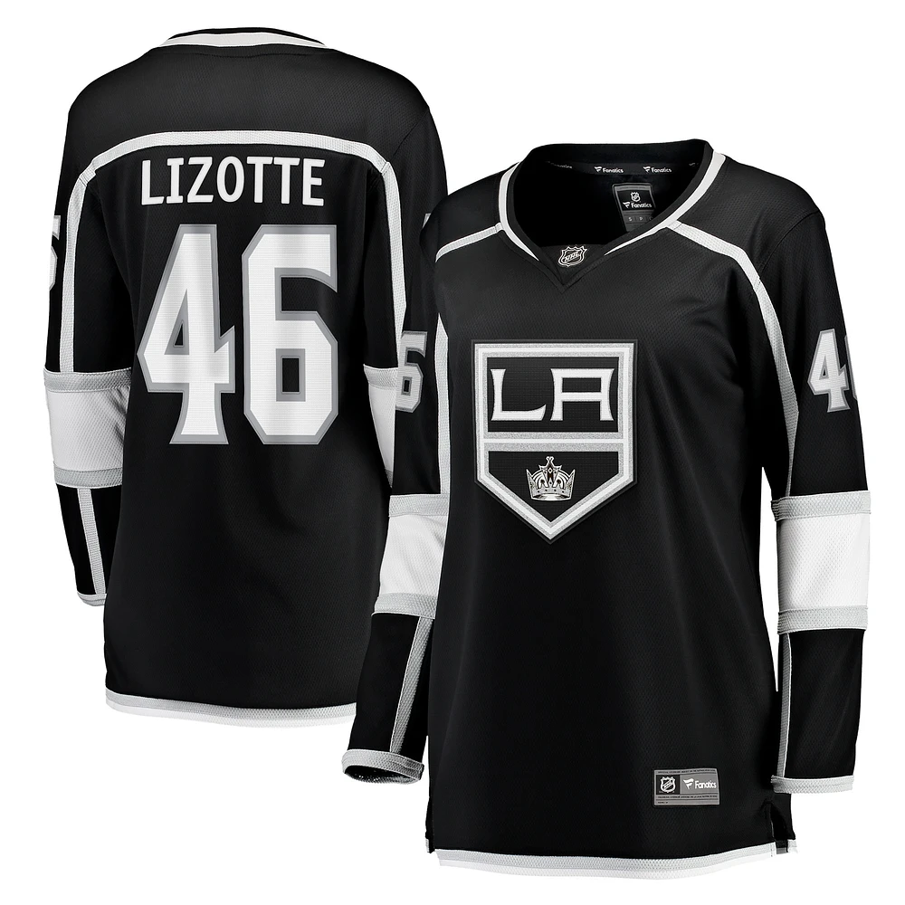 Maillot de joueur échappé à domicile des Kings Los Angeles noir Blake Lizotte Fanatics pour femmes