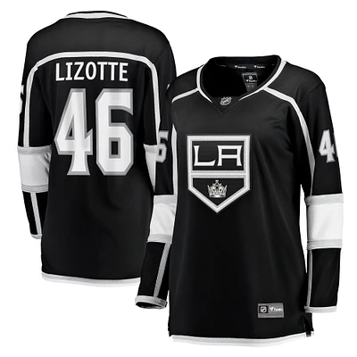 Maillot de joueur échappé à domicile des Kings Los Angeles noir Blake Lizotte Fanatics pour femmes
