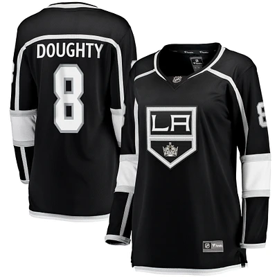 Fanatics Drew Doughty pour femmes, maillot de joueur échappé à domicile des Kings Los Angeles, noir