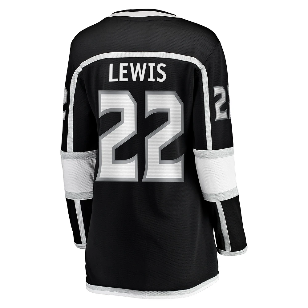 Women's Fanatics Trevor Lewis Black Los Angeles Kings Home Breakaway Player Jersey