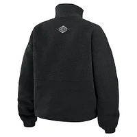 Women's WEAR by Erin Andrews  Black Los Angeles Kings Polar Fleece Half-Zip Jacket
