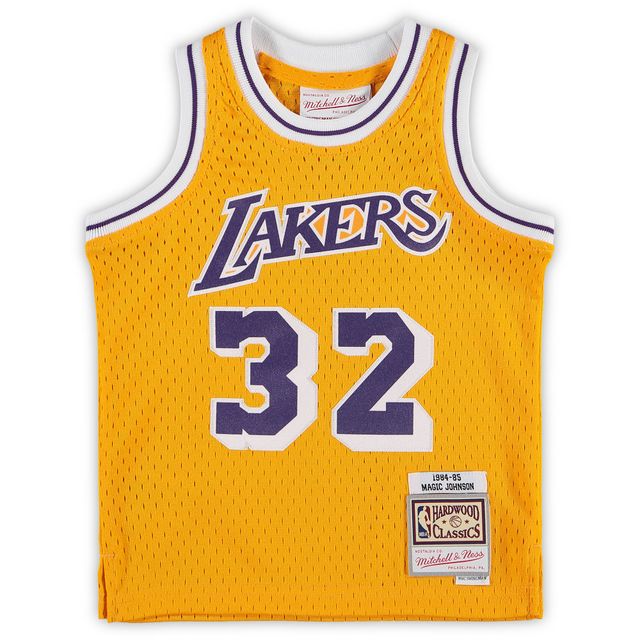 Infantile Mitchell & Ness Magic Johnson Gold Los Angeles Lakers Maillot de joueur retraité