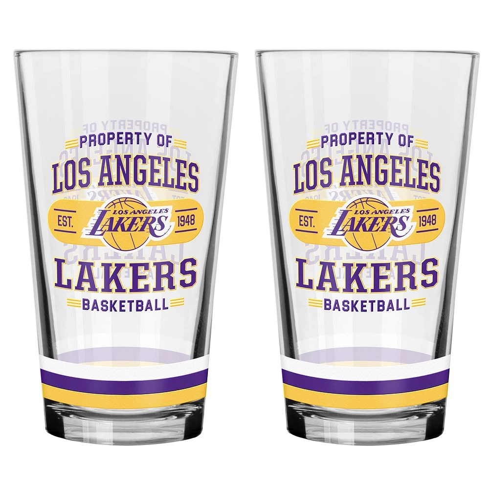 Ensemble de verres à mélange 2 pièces Los Angeles Lakers