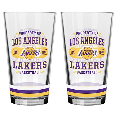 Ensemble de verres à mélange 2 pièces Los Angeles Lakers