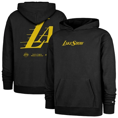 Sweat à capuche double crossover Foundation '47 noir Los Angeles Lakers 2024/25 City Edition pour homme